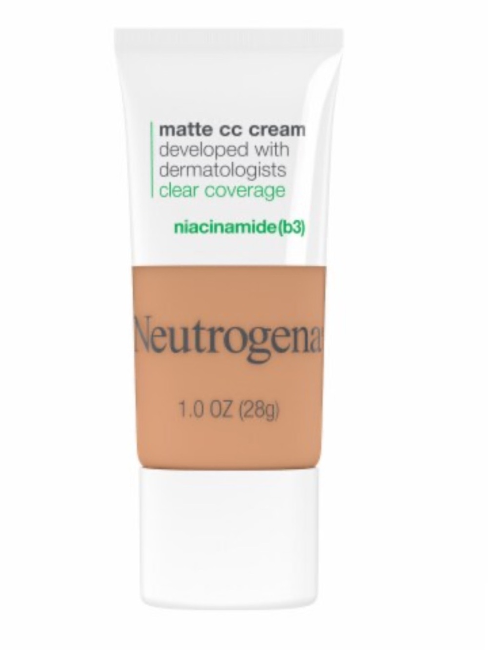 NEW! Neutrogena Clear Coverage Flawless Matte CC Cream Oil & Frag Free Wheat